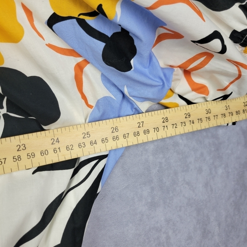 Eloquii Optional‎ Off the Shoulder Maxi/Midi Floral  Summer Cotton Dress Size 28 - Picture 9 of 14